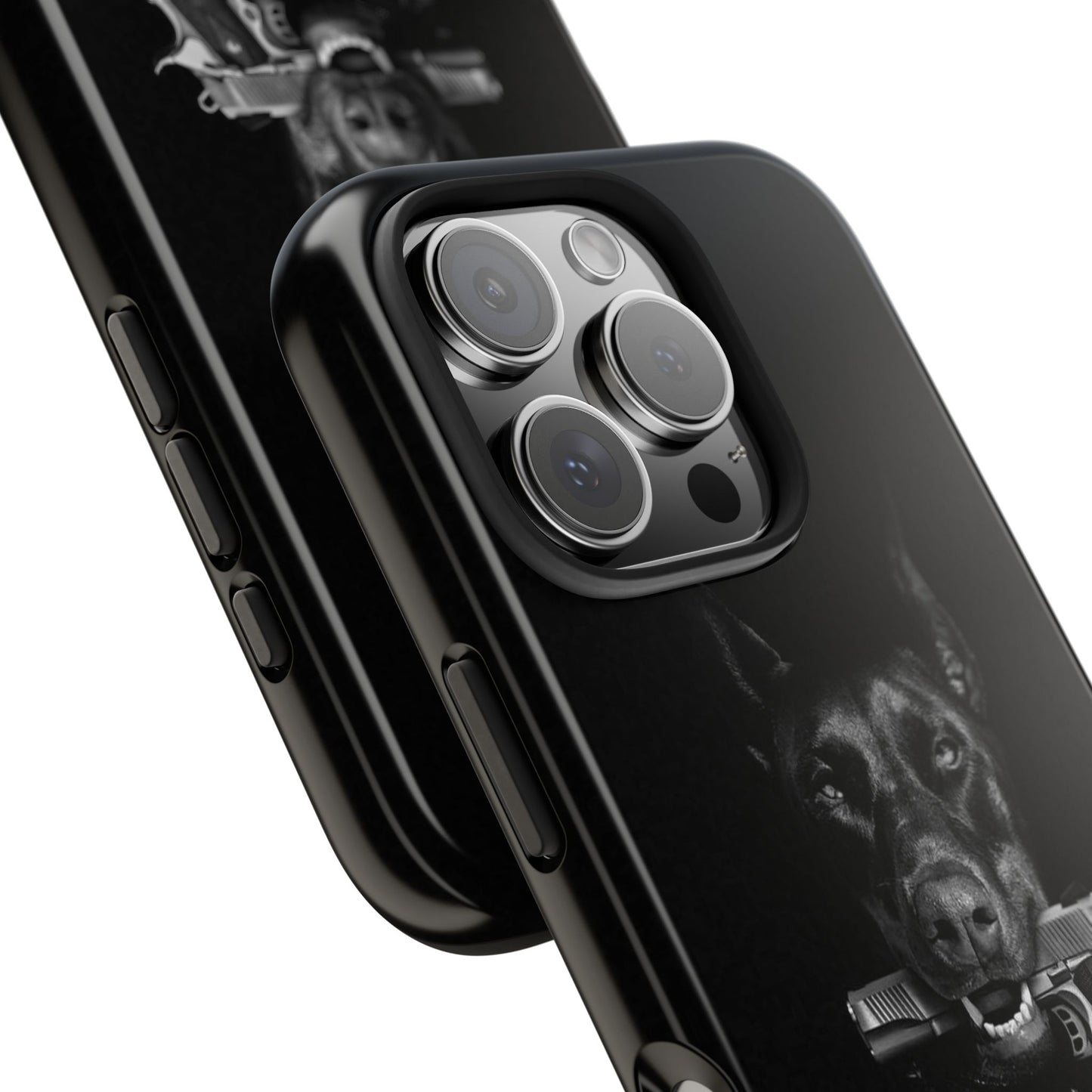 VYBE.-“Fierce & Loyal: Doberman Dog Phone Case”