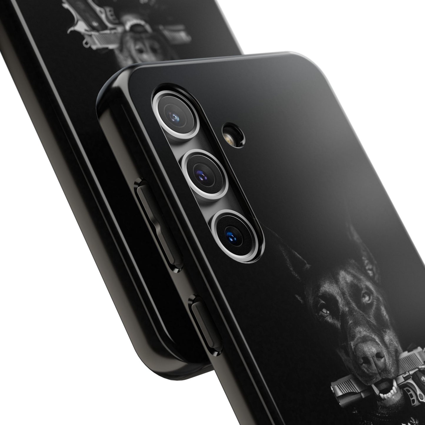 VYBE.-“Fierce & Loyal: Doberman Dog Phone Case”
