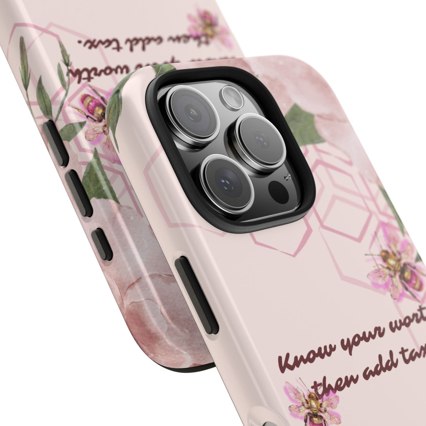 VYBE.-"Know Your Worth Then Add Tax." Phone Case