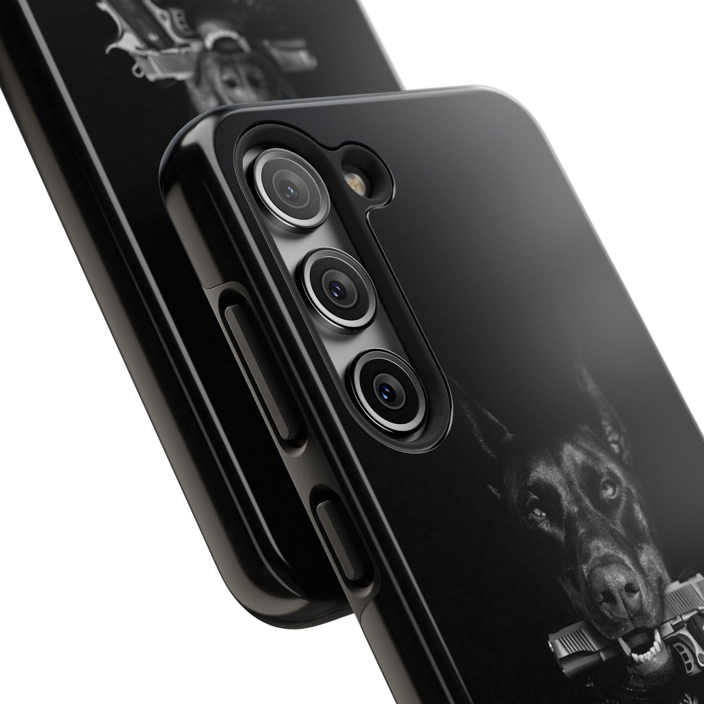 VYBE.-“Fierce & Loyal: Doberman Dog Phone Case”