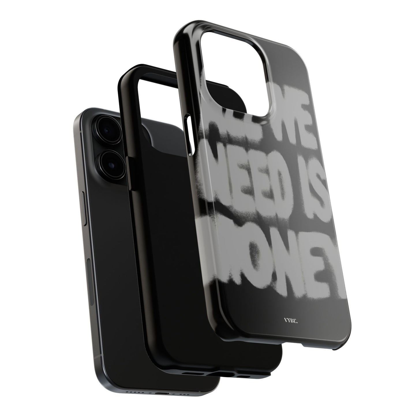 VYBE.-"All we need is money." Phone case