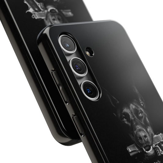 VYBE.-“Fierce & Loyal: Doberman Dog Phone Case”