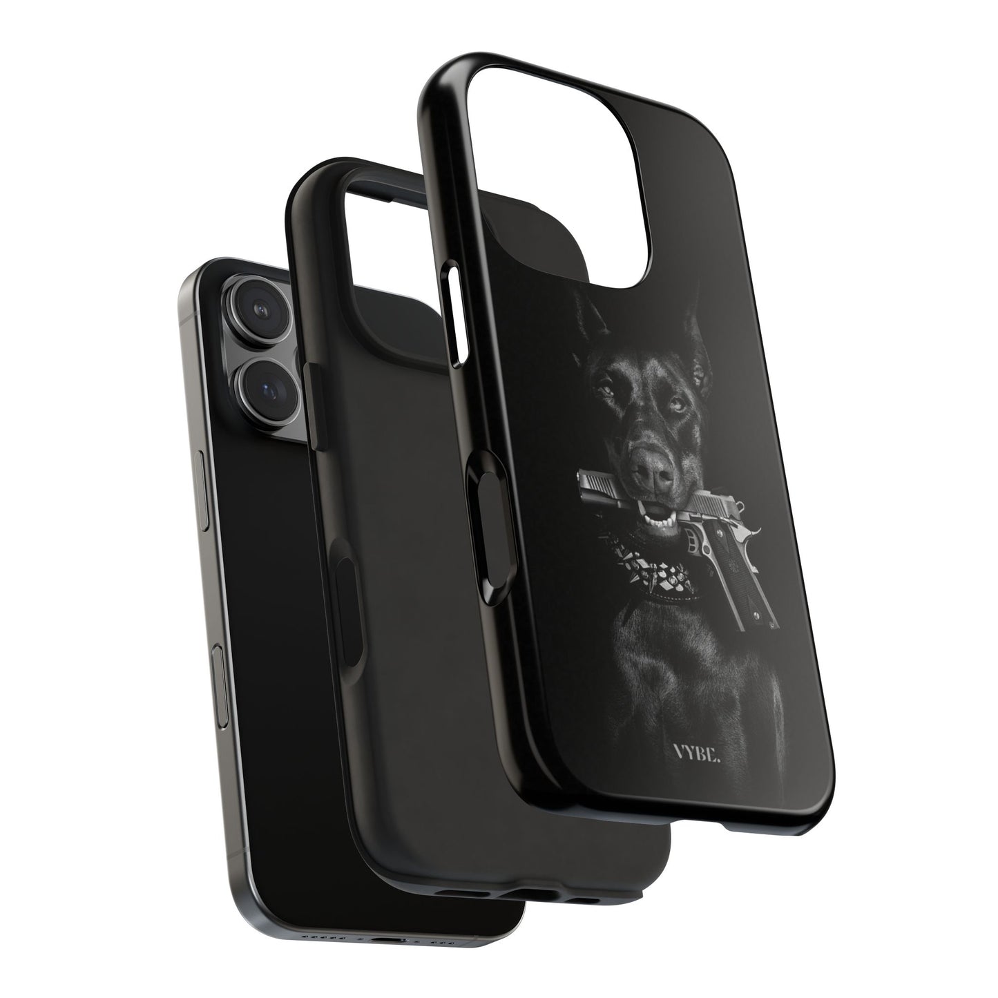 VYBE.-“Fierce & Loyal: Doberman Dog Phone Case”
