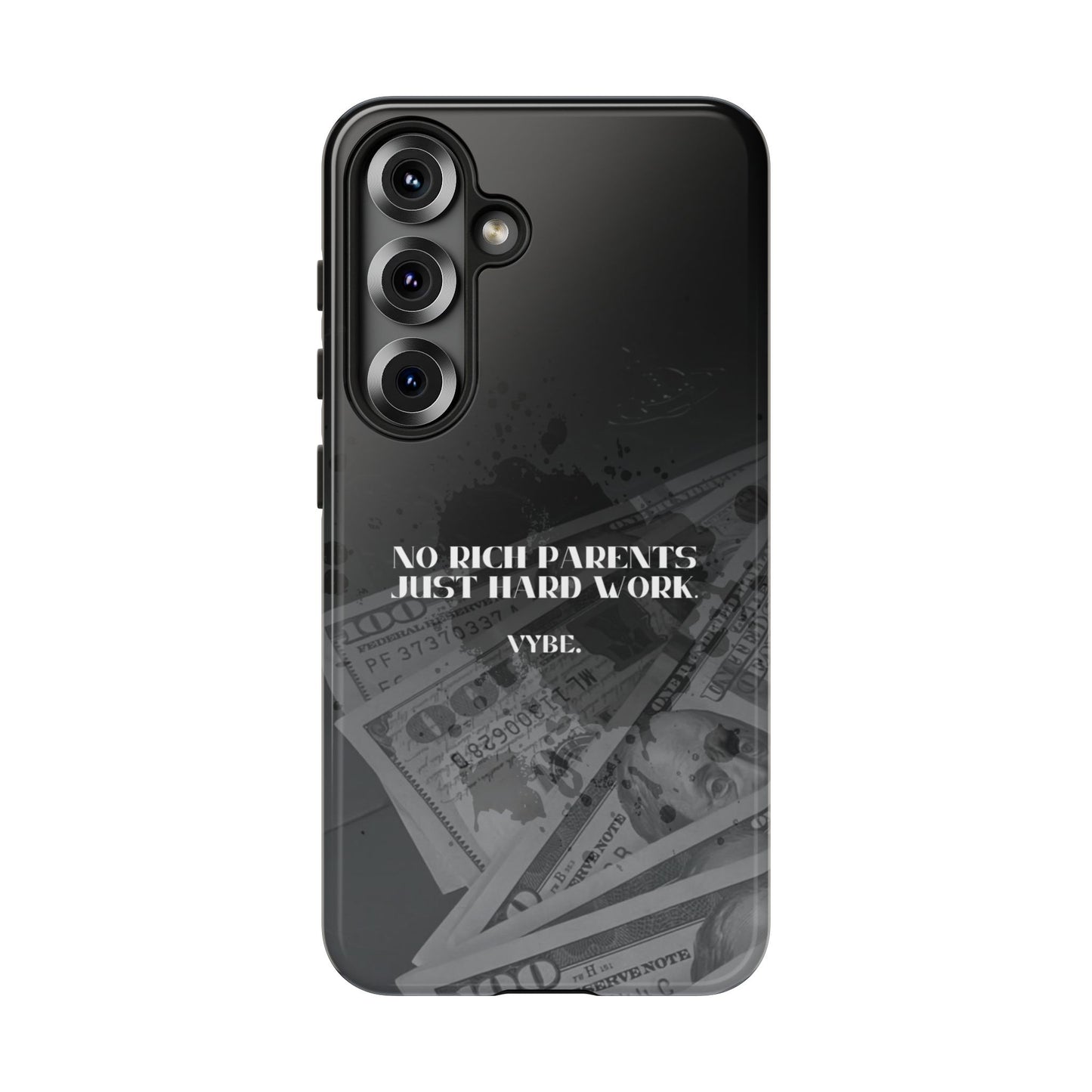 VYBE.-" No rich parents just hard work." Phone case