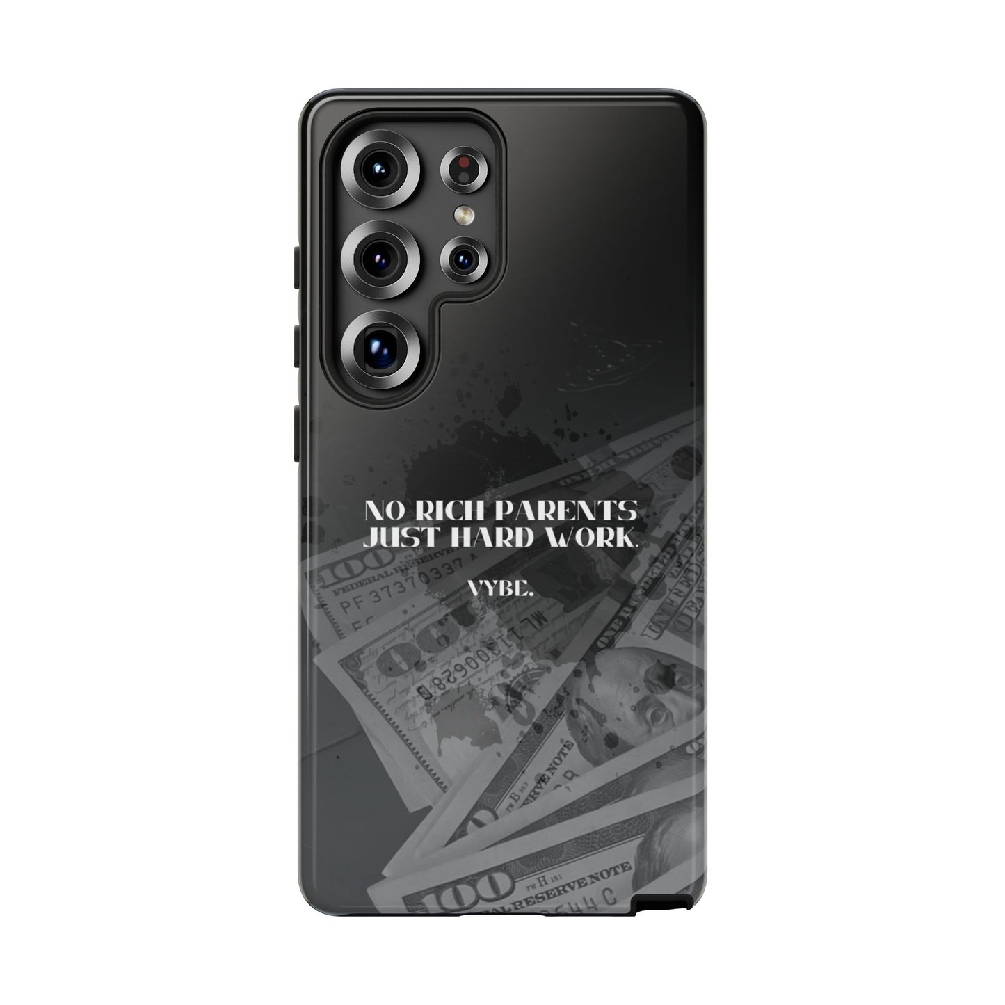 VYBE.-" No rich parents just hard work." Phone case